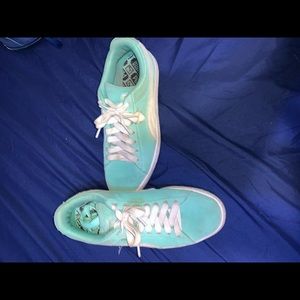 Puma suede sneakers.